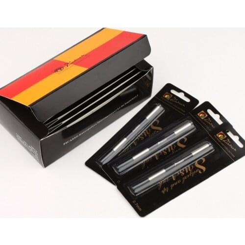 Picasso Pimio Switzerland Tip Roller Ball Refill 0.5mm 0.7mm Screw Type Roller Pen Refills Black Ink 5pcs/lot