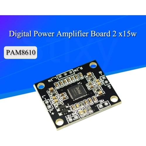 PAM8610 Digital Power Amplifier Board 2 x15w Dual Channel Stereo Mini Class D Power Amplifier Board