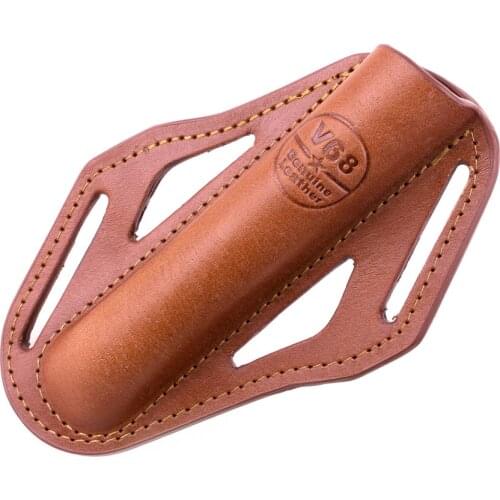 NEXTORCH V68 Portable Baton Genuine Leather Holster Fits Belt Width 45mm