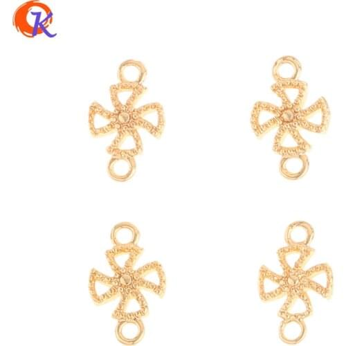 Cordial Design 100Pcs 7*12MM Jewelry Accessories/Hand Made/Genuine Gold Plating/Earrings Connectors/Jewelry Findings Component