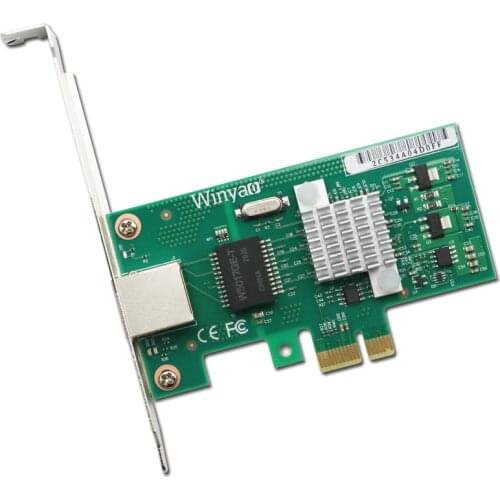 Winyao WY573T PCI-E X1 RJ45 Gigabit LAN Ethernet Network Adapter Card NIC For Desktop Computer intel82573 1000 Mbps ROS