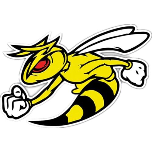 S41154# Various Sizes Funny Self-adhesive Decal Wasp Car Sticker Waterproof Auto Decors on Bumper Rear Window