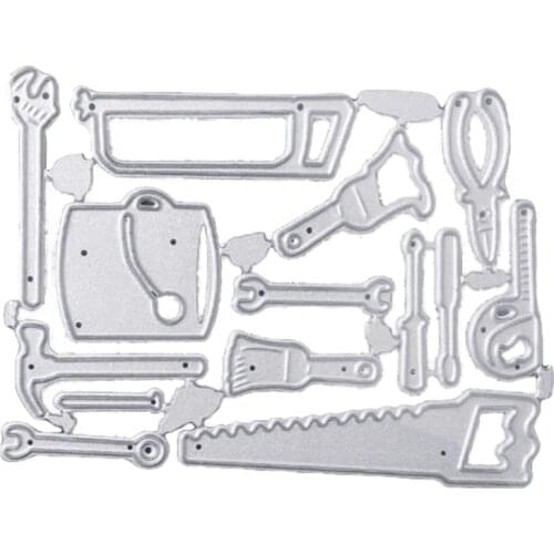 Cutting Dies Stencil Durable Carbon Steel Diecuts Handmade Hardware Tool Combination DIY Accessories Kids Puzzle Games F19B