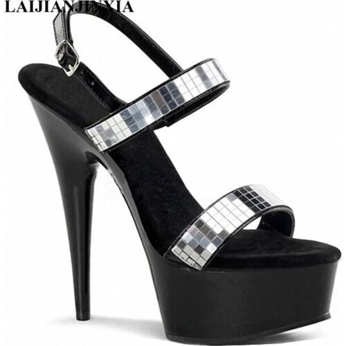 New 15cm pole dancing thin heels 6 inch high-heeled Dance Shoes star shoes sexy clubbing womens shoes