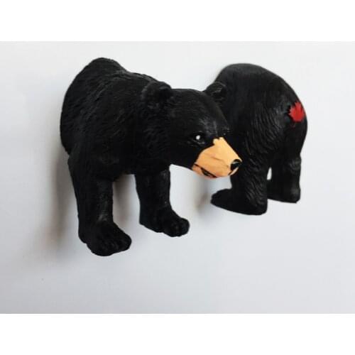 1 Set Canada Bear Fridge Magnet Tourist Souvenir Vancouver Brown Bear Funny Magnet Ornaments Cute Magnetic Refrigerator Stickers