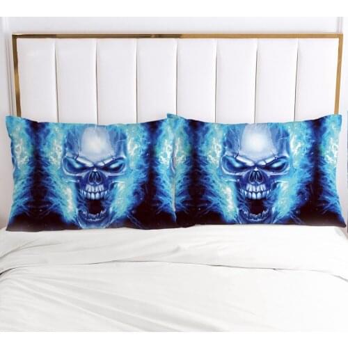 1pc Skull Deadpool Pillow cover Pillow case Bedding Pillowcase Pillowcovers decorative for home 3D HD Print Ghost fire