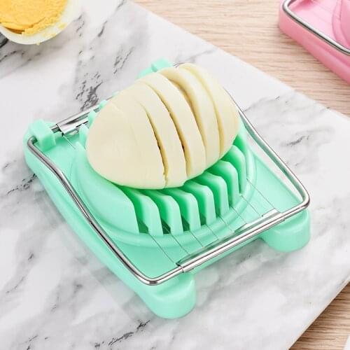 1Pc Egg Slicer Stainless Steel Wire Egg Cuter Heavy Duty Slicer for Hard Boiled Eggs Cutter Multifunction Kicthen Accessories