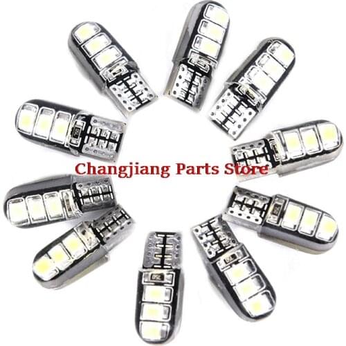 2pcs LED Lights 12V LED Silica Gel Wedge Car Turn Side Lights Silicone Shell Auto Interior Dome Lamps Parking Bulb