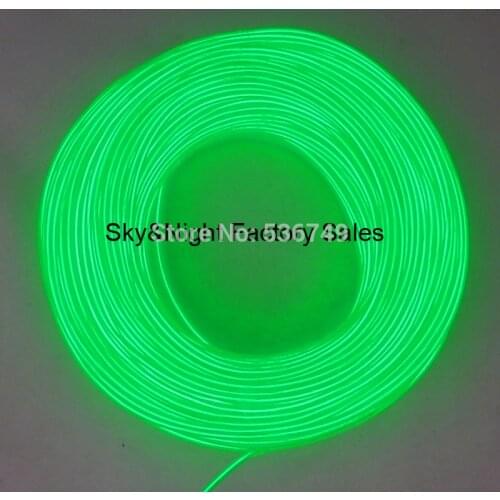 3.2mm-Hight brightness100Meter(Lemon green)/pack Flexible Neon EL Wire Rope Tube El light