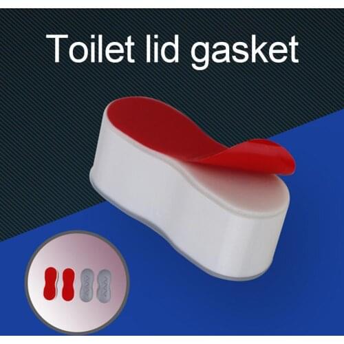 4Pcs Self-adhesive Home Toilet Seat Cover Lifter Heighten Bumper Cushion Pad durable and sturdy, provides a great buffering and