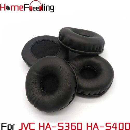 Homefeeling Ear Pads For JVC HA S360 S400 Earpads Round Universal Leahter Repalcement Parts Ear Cushions