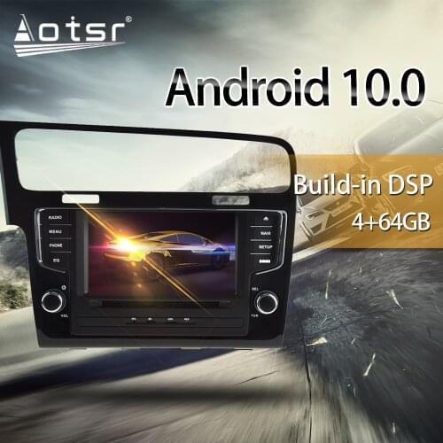 For VW/Volkswagen Golf 7 2013-2018 Car Multimedia Radio Player Stereo screen Android 10 DSP 7 INCH IPS screen GPS Navi head unit