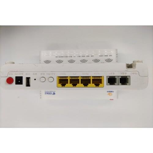 Free shipping6pcs/Lot Used 5.0 F660 4FE+2POTS+WIFI onu gpon ont ZTE GPON ONU OLT without Power Second-hand onuFiber Optic Termin