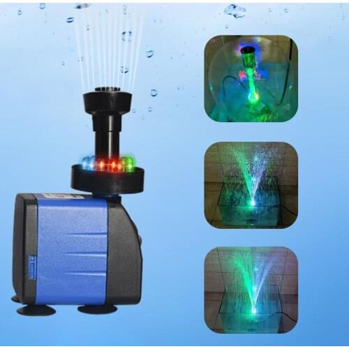 12 Lights Aquarium Silent Submersible Pump Three-in-one Aquarium Landscaping Aeration Pump European American Regulations