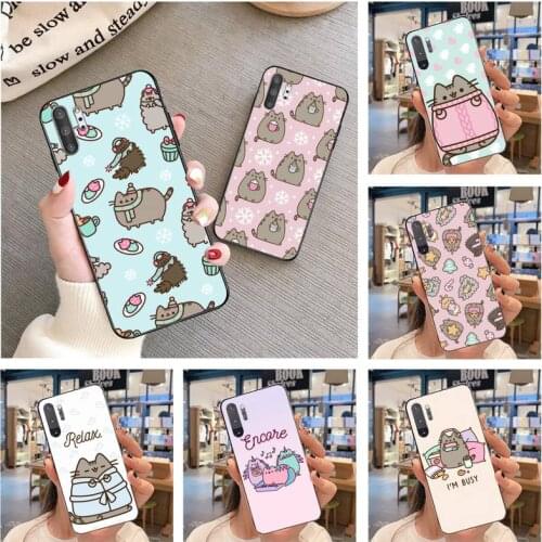 Pusheen cat Phone Case For Samsung Galaxy Note20 ultra 7 8 9 10 Plus lite J7 J8 Plus Samsung M21 M30S