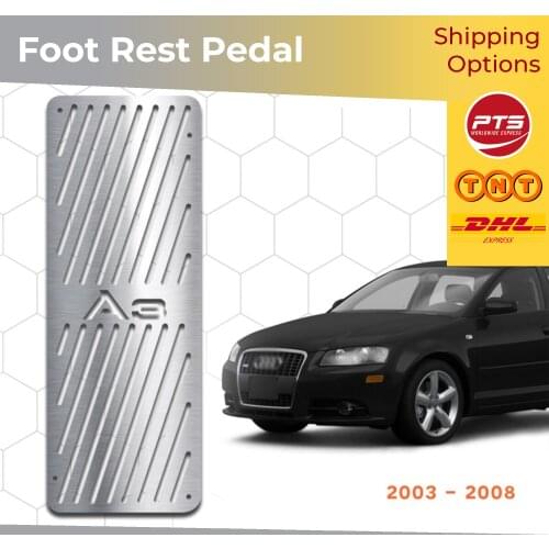 For Audi A3 2003 2004 2005 2006 2007 2008 Car Accessories ABS Chrome Foot Rest Pedal Body Molding Moulding Trim