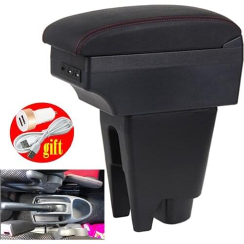 For BYD F0/Peugeot 107/Citroen C1 armrest box central Store content box products interior Storage car-styling accessories