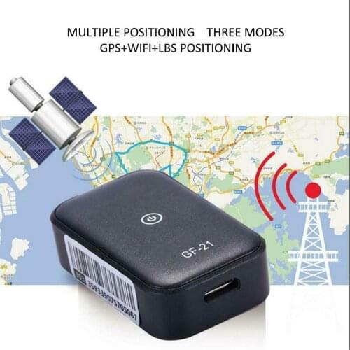GF21 Mini GPS Car Tracker App Anti-Lost Device Voice Control Recording Locator High-definition Microphone WIFI+LBS+GPS