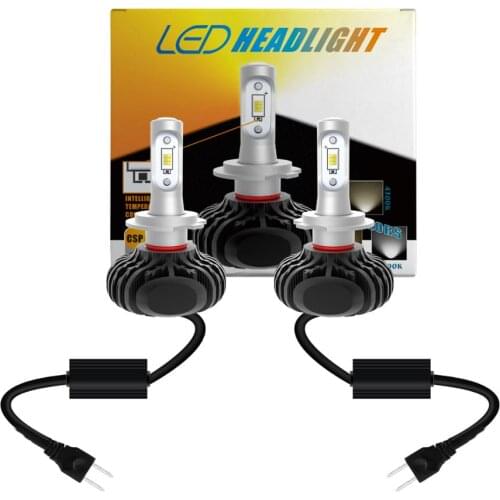 GX Car LED Headlight N2 H1 H4 H7 H11 HB3 HB4 60W 6000LM 3000K 6000K Yellow White Dual Two Color LED Bulbs