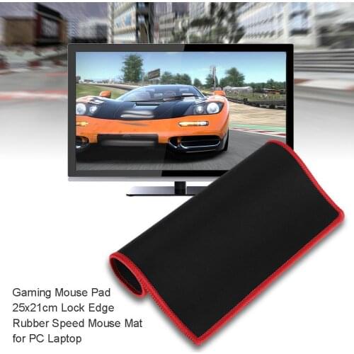 Gaming Mouse Pad Lock Edge 25x21cm Large Mouse Pad Computer Mousepad Rubber Speed Keyboard Gamer Big Mouse Desk Mat