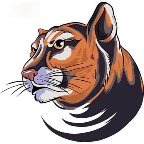 Personality Cougar Panther Mascot Car Sticker Bumper Decal Waterproof Scratch-proof Body for Car Decoration Apply To Car Window