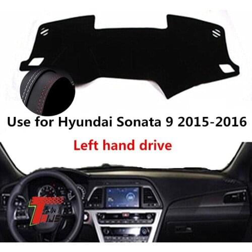 TAIJS Factory Anti UV Casual Leather Car Dashboard Cover For Hyundai Sonata 9 2015-2016 Left hand drive