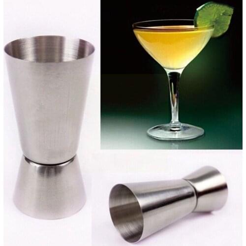 15/30ml Steel Cup Shaker Cocktail Measure Cup Dual Measure Tools Jigger Kitchen Drink Bar Spirit Shot V1C6