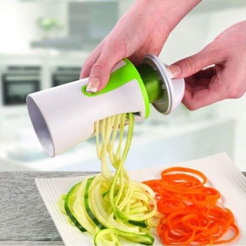 Kitchen Accessories Vegetable Slicer Portable Spiralizer Handheld Spiralizer Peeler Spiral Slicer for Potatoe Zucchini Spaghetti