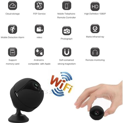 HD 1080P Wireless Magnetic Mini Camera Wifi Espion Small Camara Secret Action Body IP Cam Video Security Nanny Kamera Recorder