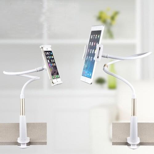 360 Degrees Flexible Arm Table Pad Holder Stand 80cm or 120cm Long Lazy People Bed Desktop Tablet Mount for Ipad mini or Phone