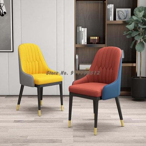 Nordic dining chair home backrest light luxury chair modern minimalist negotiation makeup chair restaurant dining table and chai