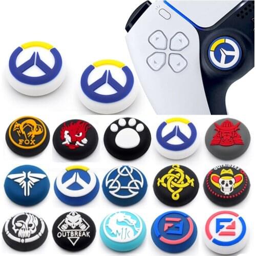 Overwatch Silicone Thumb Stick Grip Cap Joystick Cover Case For Sony Dualshock 5/4/3 PS5 PS4 PS3 Xbox 360 Switch Pro Controller