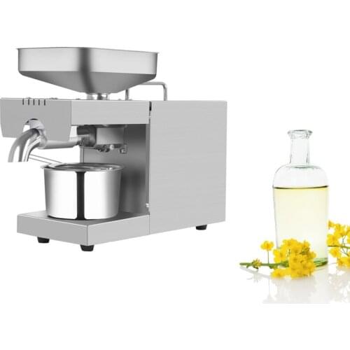 STB-508 Stainless Steel Household Oil Press Small Automatic Kitchen Oil Press Machine Commercial Efficiency 110V/220V
