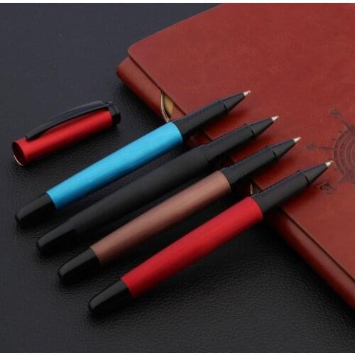 Luxury High quality 3669 Rollerball Pen Frosted BLACK MATTE brown Copper signature calligraphy 0.7mm ink pen Office Supplies new