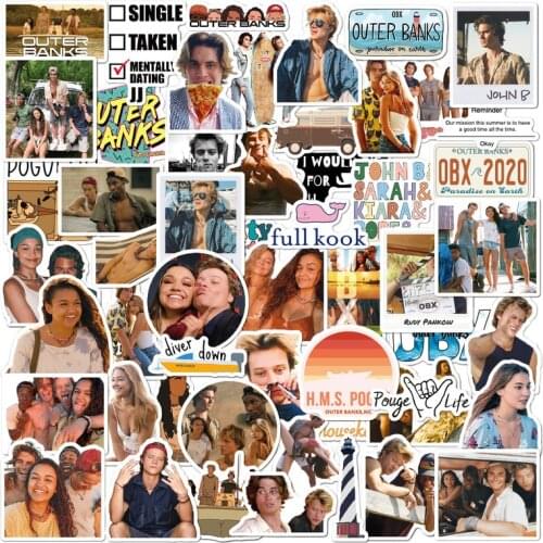 10/54Pcs/Pack Waterproof Cartoon Outer Banks Stickers Skateboard Suitcase Guitar Luggage Laptop Stickers Kid Classic Toy