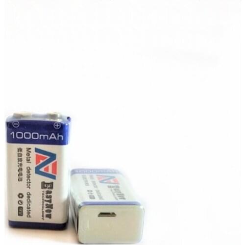 2pcs/lot 1000mAh 9V rechargeable battery USB lithium ion rechargeable battery childrens toy rechargeable battery free shipping