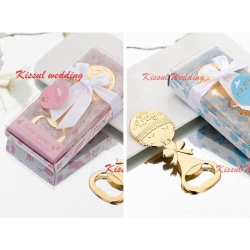 20Pieces/lot Baby baptism Gifts of Little Baby Bottle Opener favors for Baby shower Party decoration favor and Baby boy opener