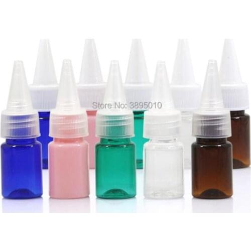 5ML colorful PET Empty Fine Nasal Spray Mist Plastic Bottle, Cosmetic Nose Spray Bottle F574