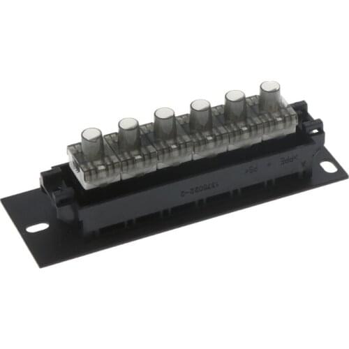 6-Port Patch Panel - Blank 1U Keystone Panel For Ethernet Cables - Works With Almost Any Snap-In Jack Including Cat6