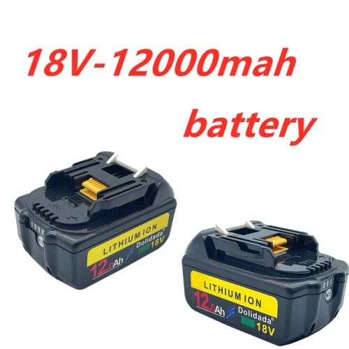 2021 new bl1860 rechargeable battery 18 V 12000mah Makita Li ion 18 V battery bl1840 bl1850 bl1830 bl1860b LXT 400 + charger