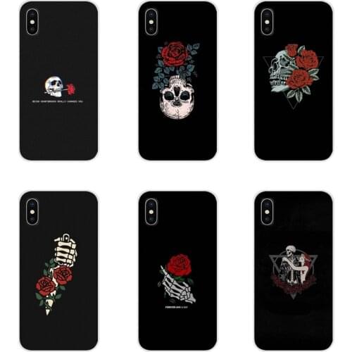 Accessories Phone Cases Cover For Samsung Galaxy A3 A5 A7 A9 A8 Star A6 Plus 2018 2015 2016 2017 Rose Skeleton Skull Finger Love