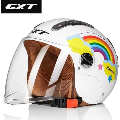 GXT Children Open Face Motorcycle Helmet Kids Motocross Motor Helmet Comfortable Protective Safety Helmets Moto Protection Gear