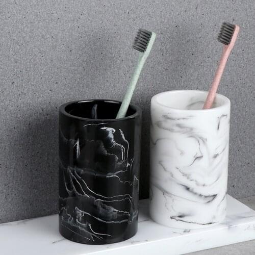 European marble resin resin mug brush tooth wash couple toothbrush cup bathroom supplies