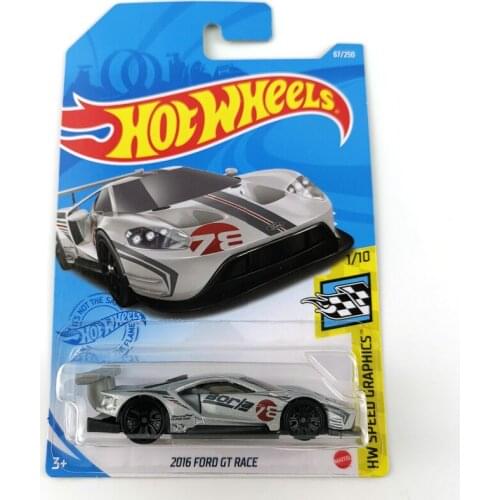Hot Wheels 1:64 2016 FORD GT RACE Edition Metal Diecast Model Cars Kids Toys Gift