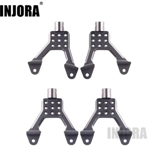 INJORA 4pcs Metal Front Rear Shock Absorbers Mount for 1/10 RC Crawler AXIAL SCX10