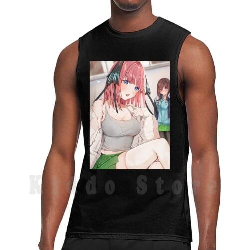 Anime Girl tank tops vest sleeveless Girls Anime Boobs Hot Sexy Ecchi