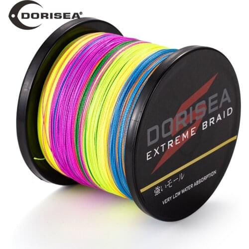 DORISEA Extreme Braided 4 Strands 1500M 6LB-100LB PE Multifilament Fishing Line Wire Pesca