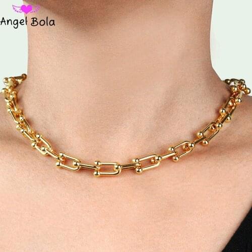 Fashion U-shaped Horseshoe Buckle Gold Handmade Detachable Womens Charm Lucky Temperament Bracelet Luxury Jewelry Accessories