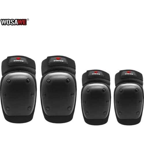 WOSAWE Motocross kneepads Elbowpads Protector knee Cycling Motorcycle Snowboarding Elbow Knee Guards pads Protective Gear