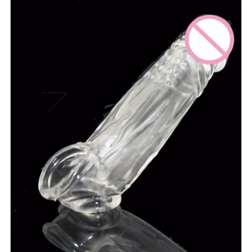Candiway Penis Extend BOLD Reusable Delay Impotence vibrator sleeve contraceptive extension G point dildo cover Sex toys for Men